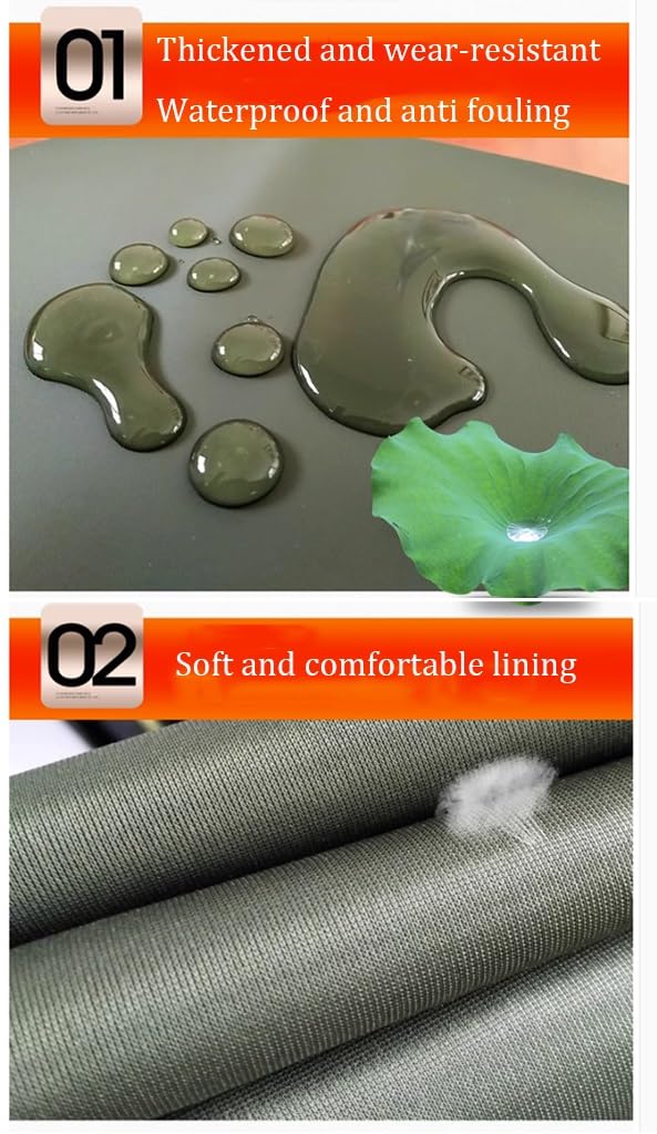 IBOWZ Waders Pesca Stivali da Pescatore in PVC Impermeabili per Adulti e Adolescenti, Stivali da Caccia Antiscivolo Morbidi e Comodi