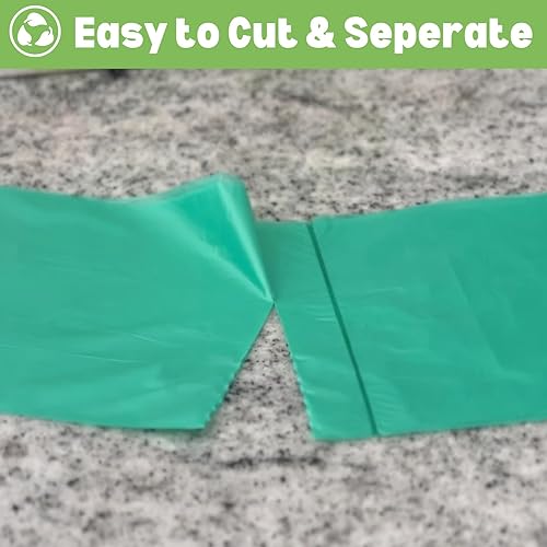 Miniatura 7 de Bolsas de basura pequeñas biodegradables de 1.2 galones (440 quilates) de 5 litros, ecológicas, color verde, mini bolsas de basura de 1 galón,