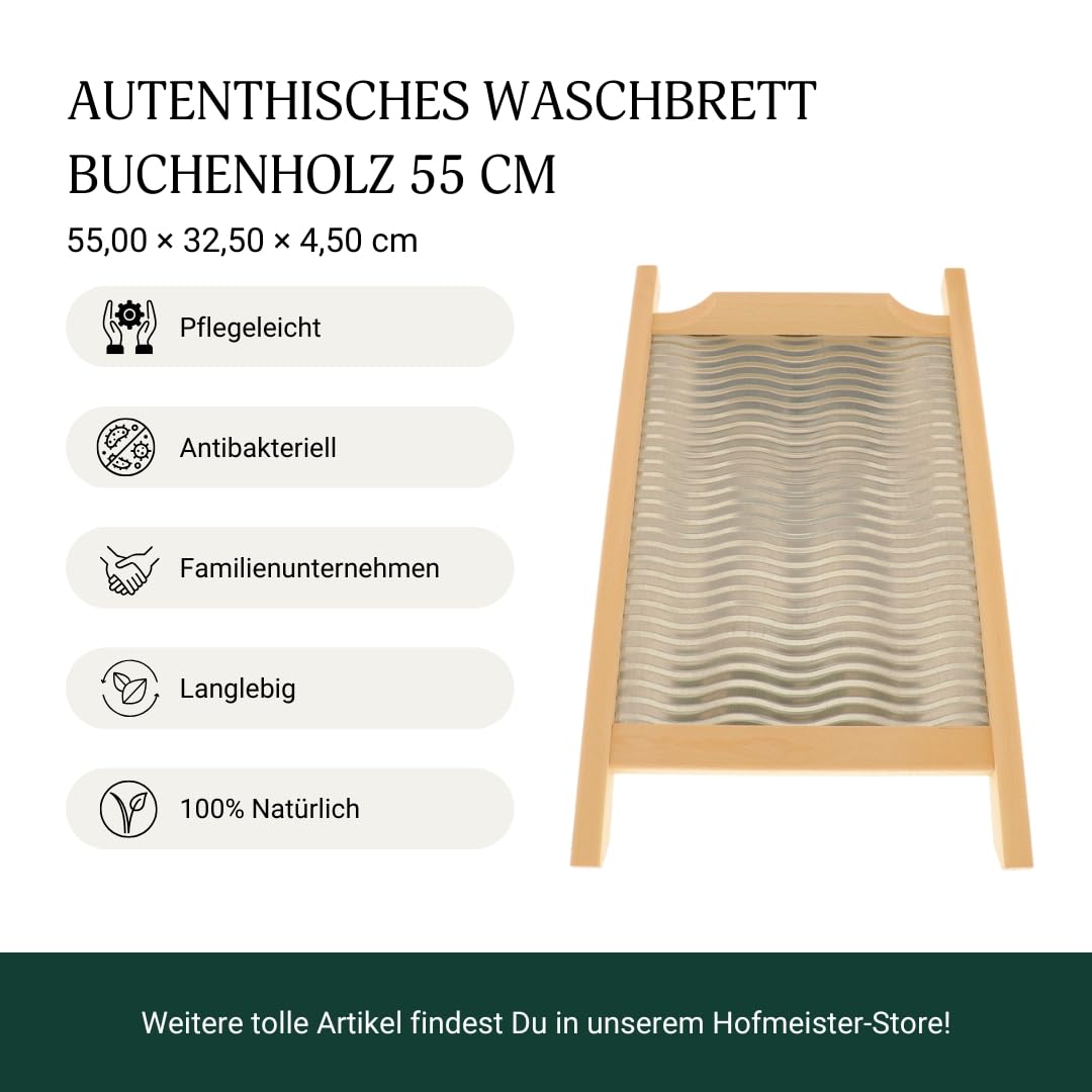 HOFMEISTER® Waschbrett, Campingwaschmaschine, Mobile Mini Waschmaschine, Ideal für Reisen und Outdoor, Effektive Wäsche ohne Strom, Riffelblech
