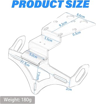 Compatible with HONDA CBR650F CB650F 2014-2018 Fender Eliminator Kit License Plate Holder Rear Tail Tidy