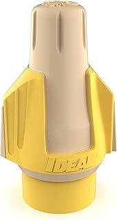 Ideal Electrical Twister Proflex Plus (30-1345J) Tan/Yellow Wire Connector, Jar of 500