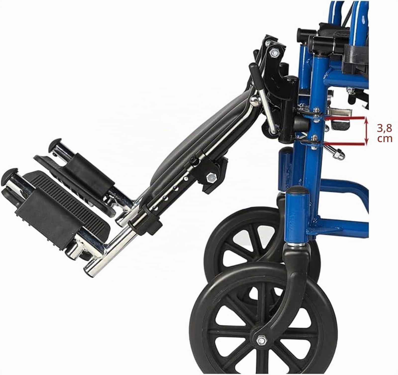 Reposapiés elevadores con soportes acolchados para pantorrillas, piezas universales compatibles con sillas reclinables estándar y de transporte