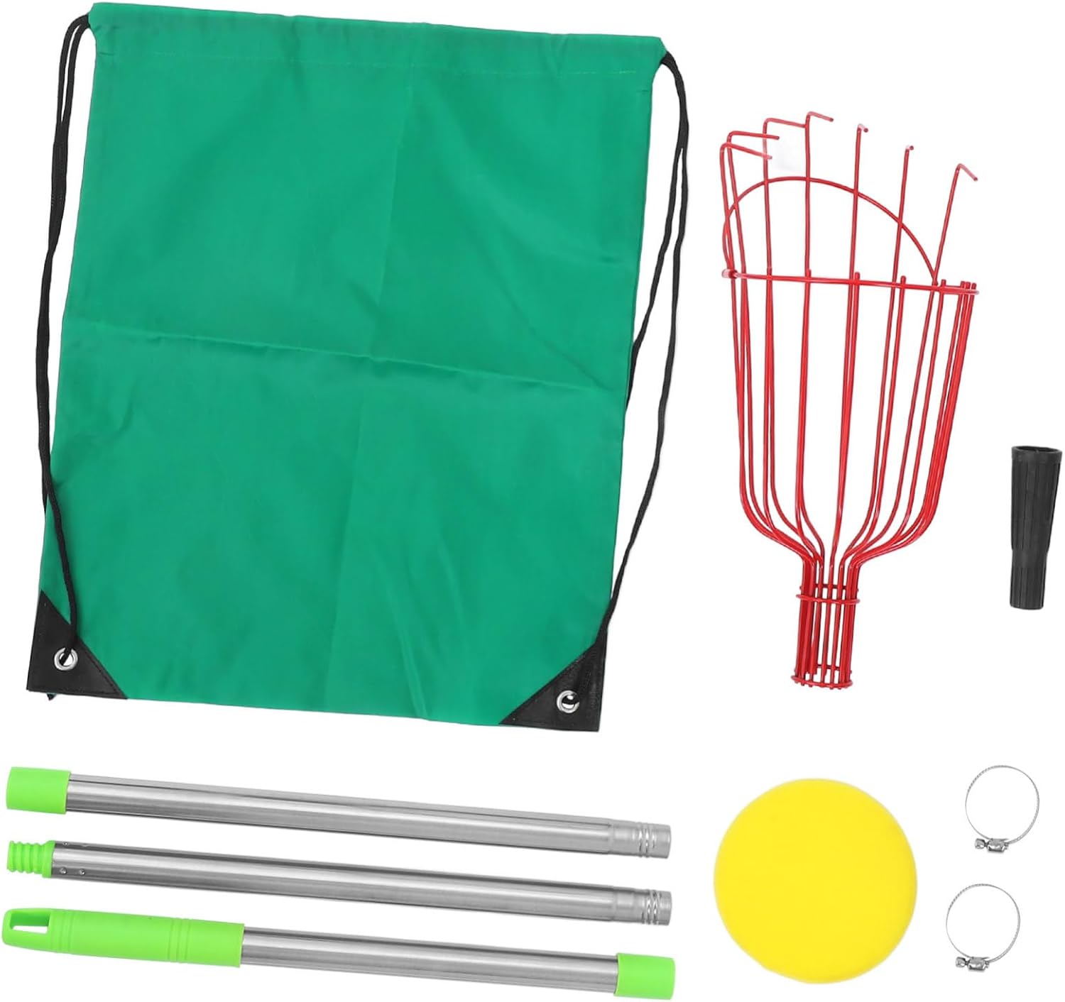 Tofficu Fruit Picker Tool with Extendable Pole and Protective Basket for Harvesting Apples Oranges Avocados and More Lightweight Design for Easy High Reach