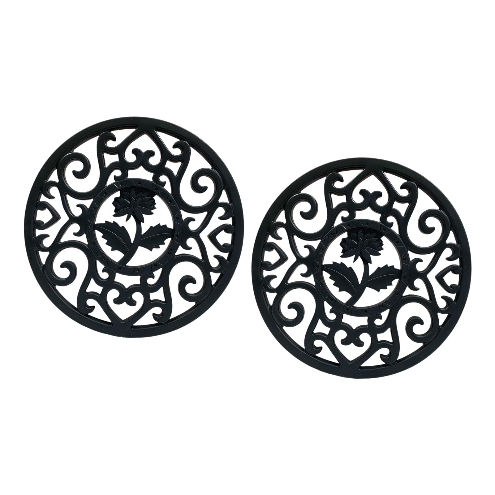 Xjdzineq Of 2 Kitchen Trivets Soft Foldable Silicone Placemat for Hot Dishes and Microwave Use Microwave Elastomer Trivet