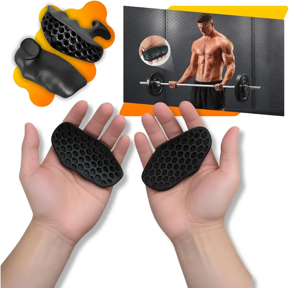 Luva para Academia Octo Max Grip Antiderrapante, 1 Par, Protetora das Mãos Anti Calos, Menos Suor e Mais Pegada, Ideal para Treino de Musculação Feminino e Masculino – Qualidade Premium LNSTORE