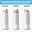 Alwenid 2PCS Silicone Water Bottle Boot for Owala 32 Oz, Anti-Slip Protective Sleeve Bottom Bumper Protector for FreeSip, Twist, and Flip Stainless Steel Water Bottles (White)