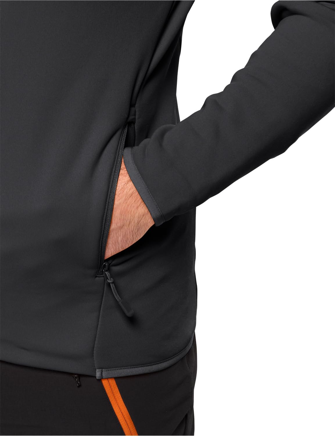 Jack Wolfskin Herren Baiselberg Hooded Fz M Fleece Jacke, Schwarz, S EU