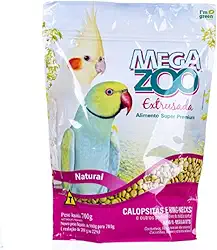 Ração Megazoo Extrusada Calopsitas/Ring Necks (MM15) 700g