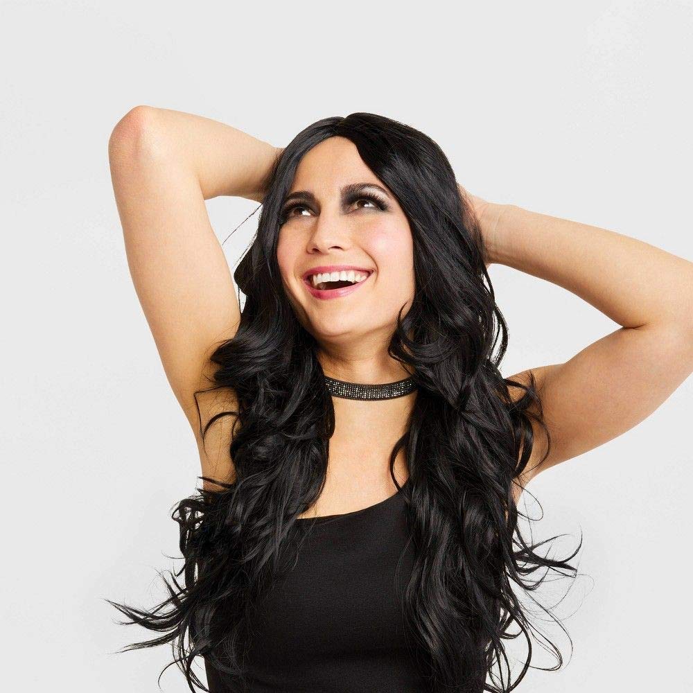 Amazon.com : Hyde and Eek Boutique One Size Fits Most Adult Wig (Black) :  Beauty & Personal Care