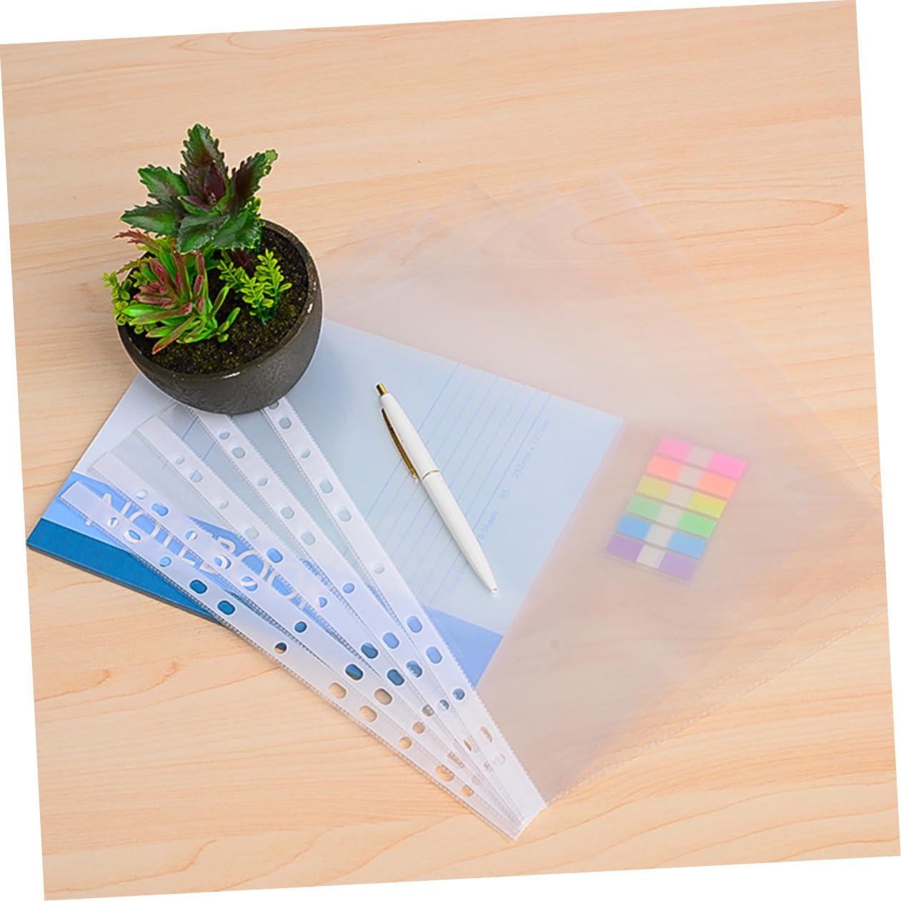 A4 Dokumentenmappe 100 Stück mit 11 Löchern Pp Einschulung Deko