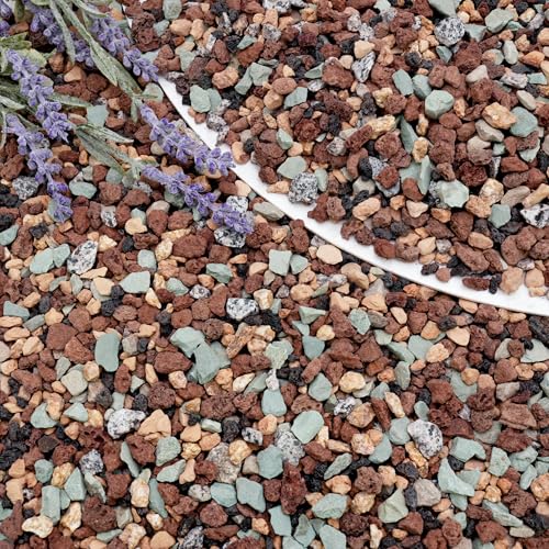 BIOMAND 18LB Lava Rocks for Plants-3/8 Volcanic Rock for Succulent Potting Mix, Cactus, Orchids...