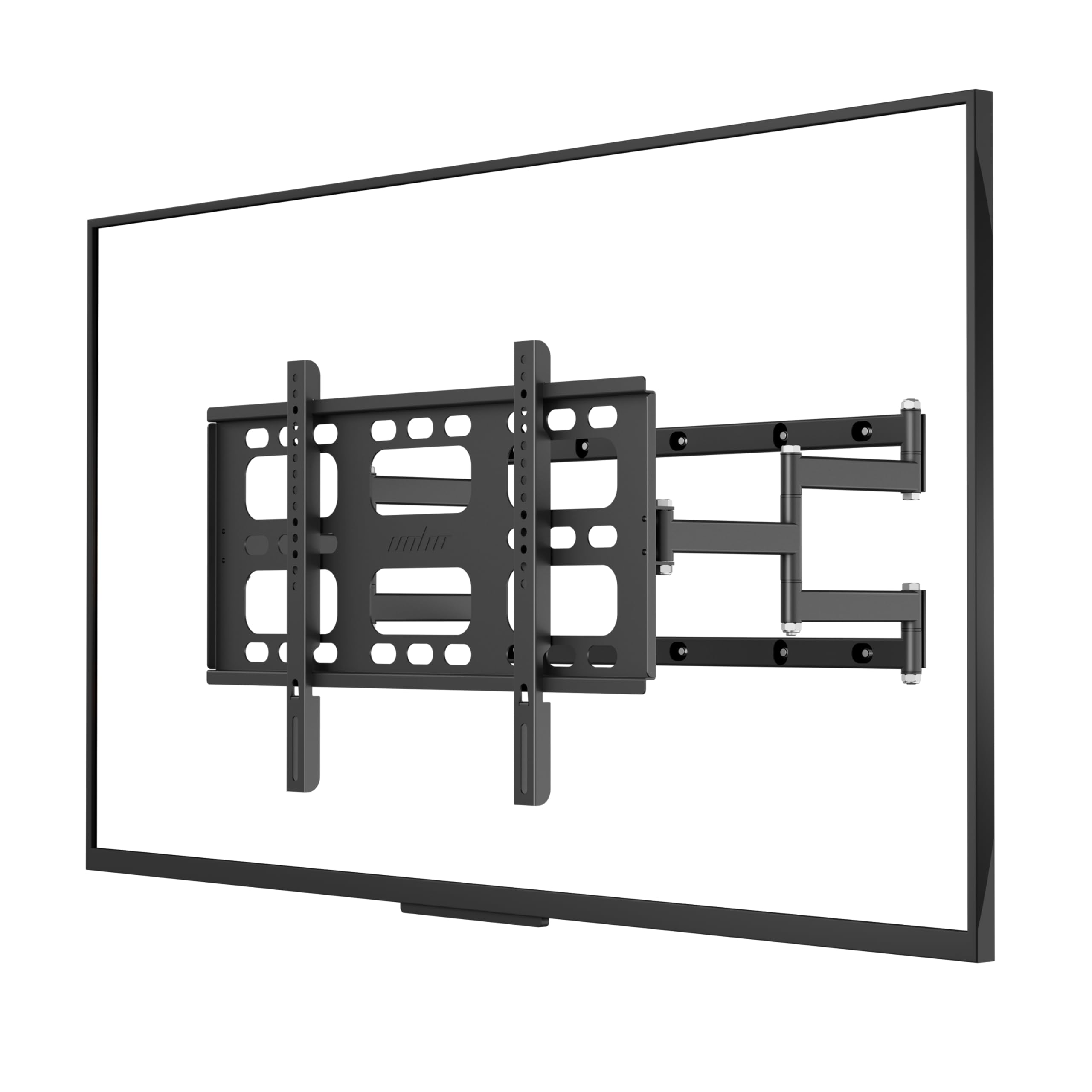 UNHO Supporto TV da Parete Estendibile: Staffa Muro per Porta TV 40-85 Pollici Portata Max 100kg Spesso Ultra Resistente Doppio Braccio Max VESA 600x400mm
