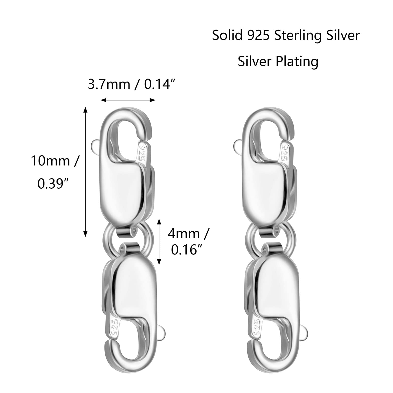 Ciondolo Ancora 3 In Argento 925 Con Moschettone - Tema Marittimo Unisex - Senza Pietre