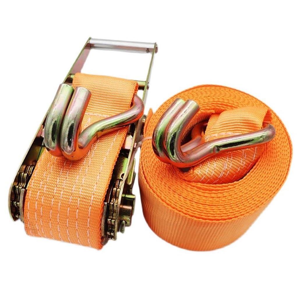 Kit de Correas de trinquete de Alta Resistencia, Correas de Amarre de 1,6 a 2 Pulgadas de Ancho y 1 a 20 Metros de Largo para Camiones, remolques, Barcos, Carga(W7.5cm/3in,8.0m/26.2Ft)