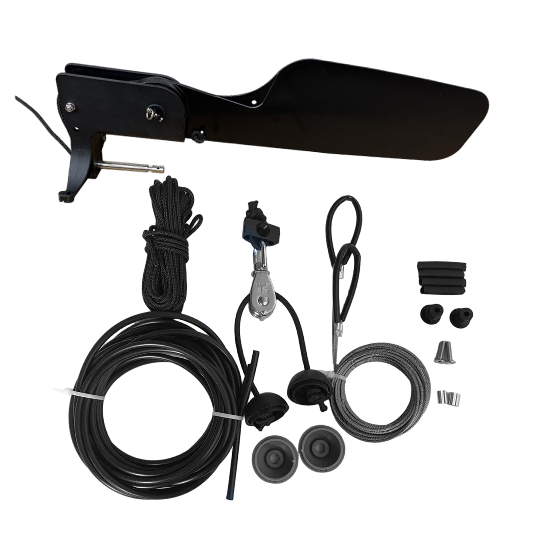 Kajak-Ruder-Set – 1 Set mit Zubehör, robuster, robuster Lenkersatz für Angelboote, Kanus und Boote