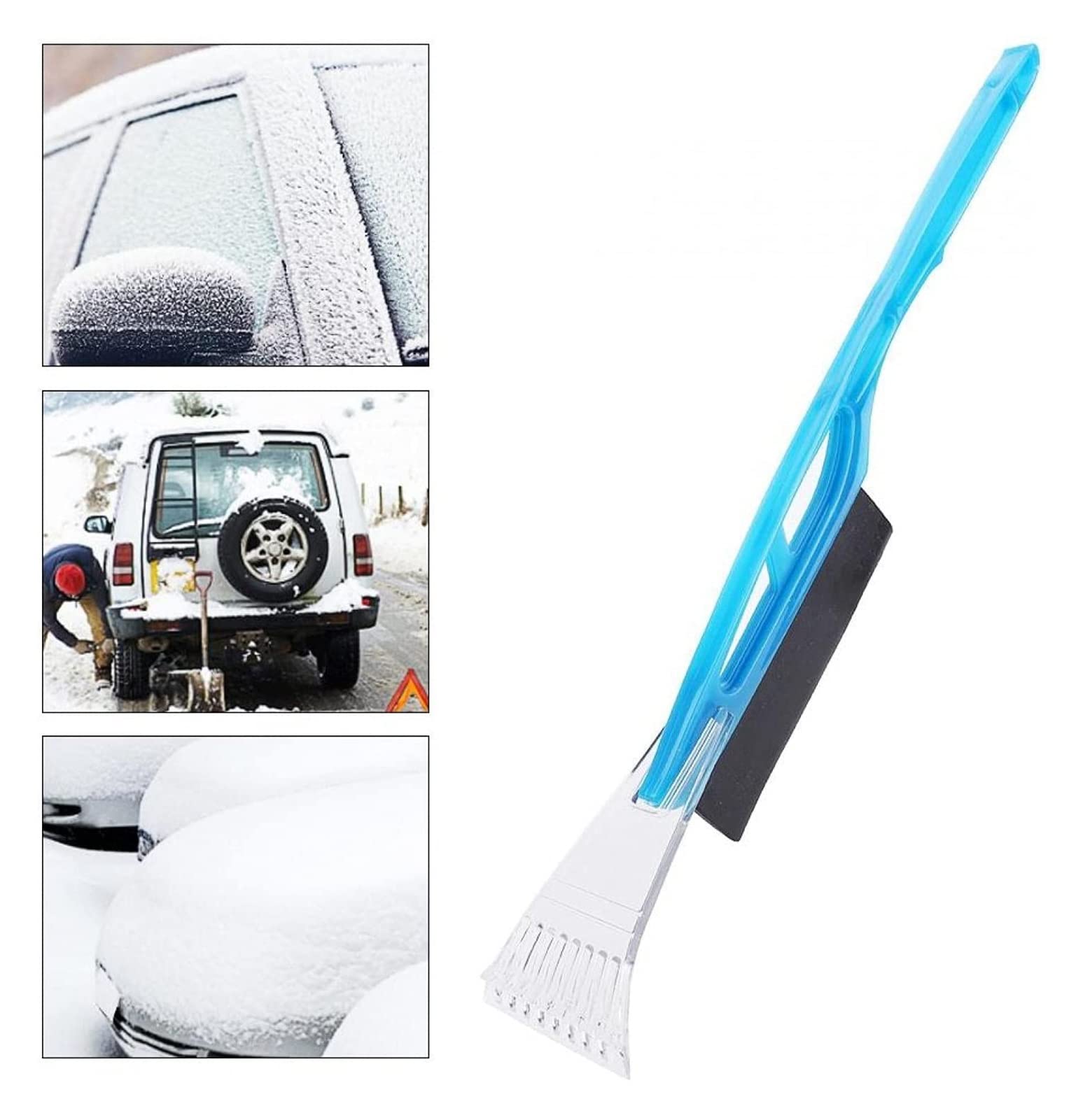 Brosse de déneigement Voiture fenêtre carrosserie déneigeur Hiver Outil déglaçant Pelle Multifonction