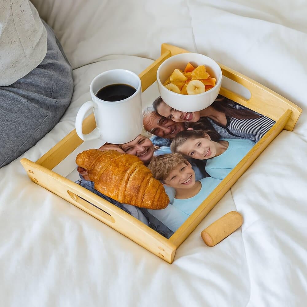 Plateau En Bois Avec Petit Déjeuner | Photo Gratuite