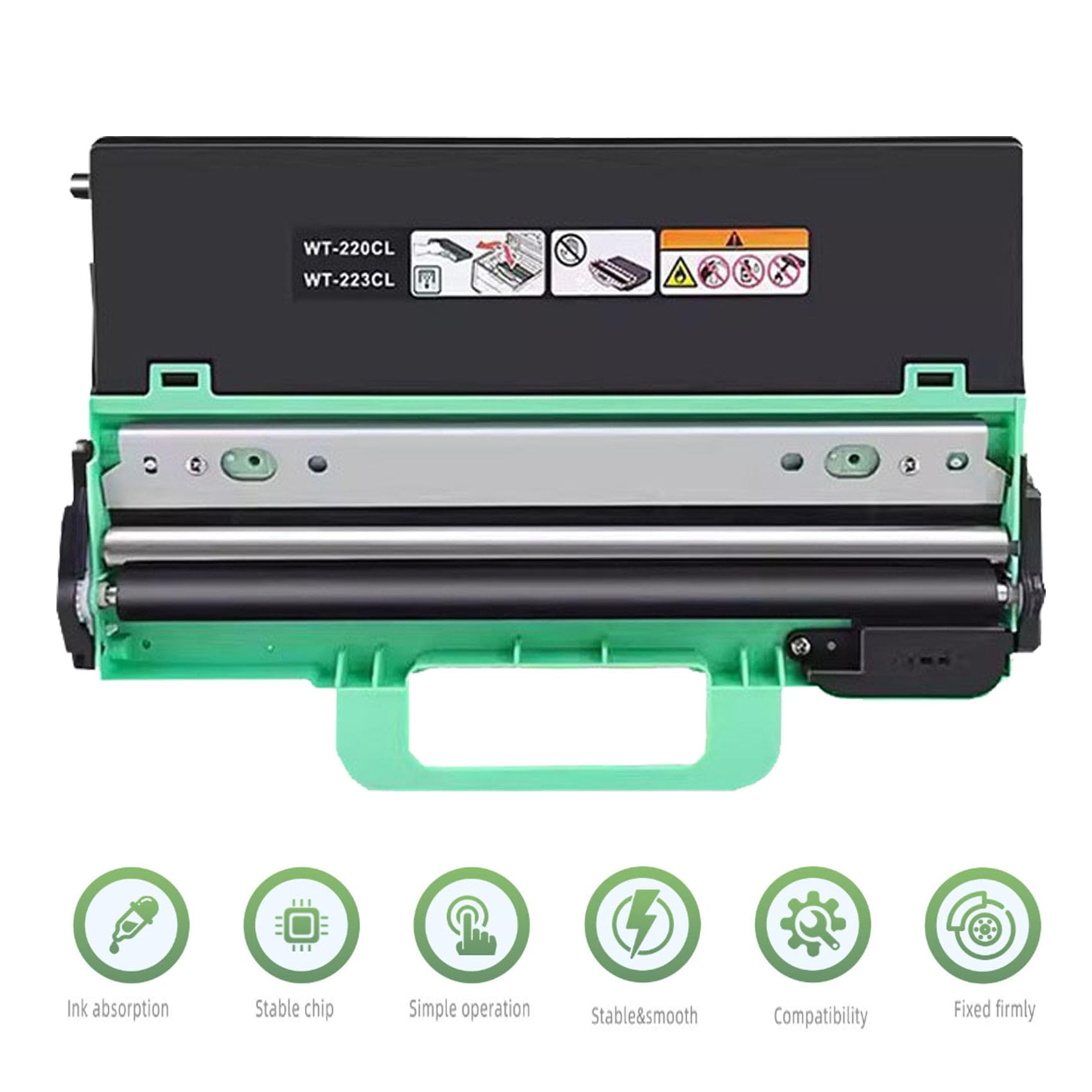 Caja de tóner Residual WT-220CL Compatible Contenedor de residuos WT-223CL para Brother MFC-9140CDN MFC-9150CDN MFC-9330CDW MFC-9340CDW MFC-9350CDWI MFC-L3750CDW,WT 220CL Black-1PC