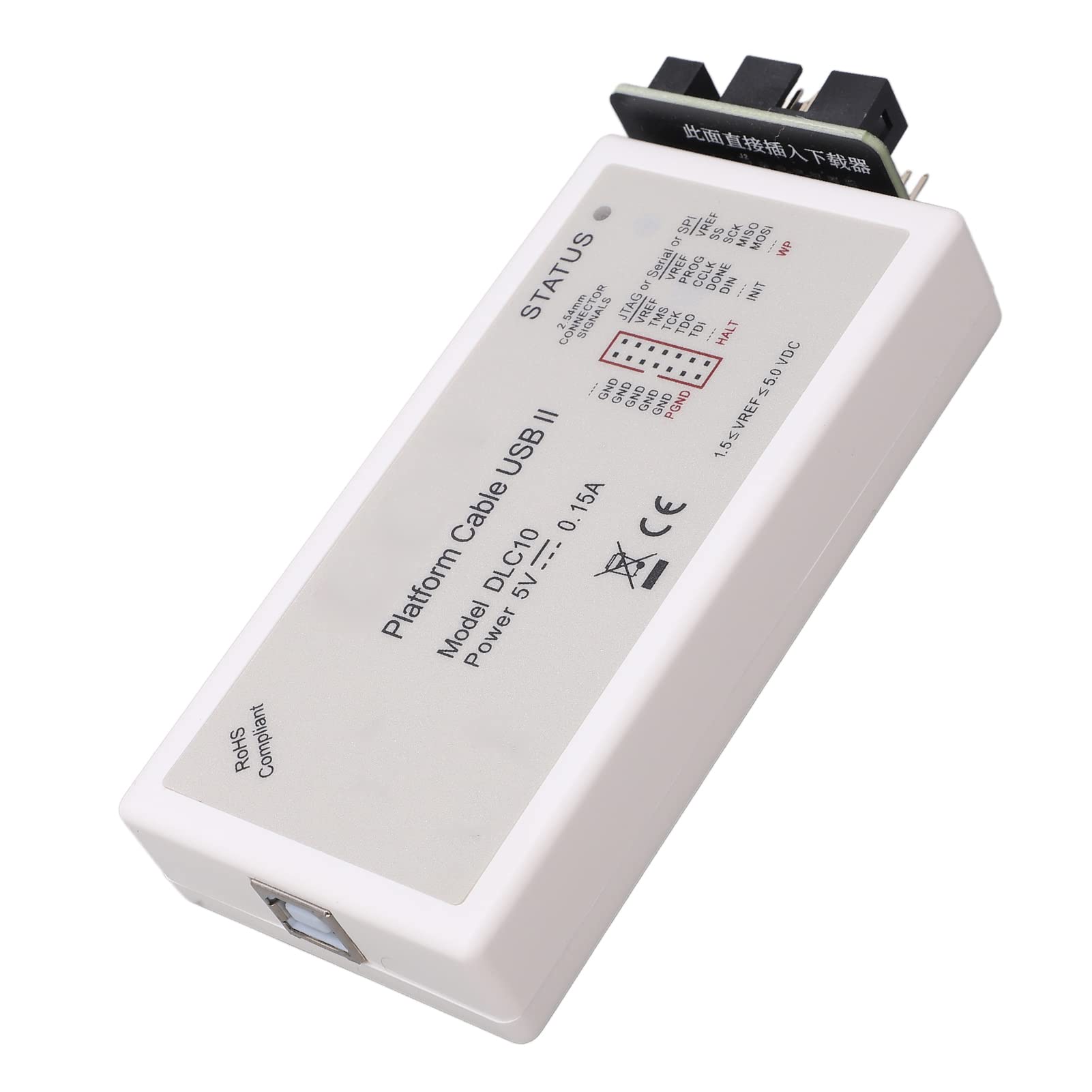 Fafeicy Downloader Piattaforma DLC10 Kit Cavi Downloader DLC10 Programmatore USB DLC10 per FPGA CPLD con Chip di Conversione Livello Ad Alta velocità 1,8 V 2,5 V 3,3 5 Cavi Piatti