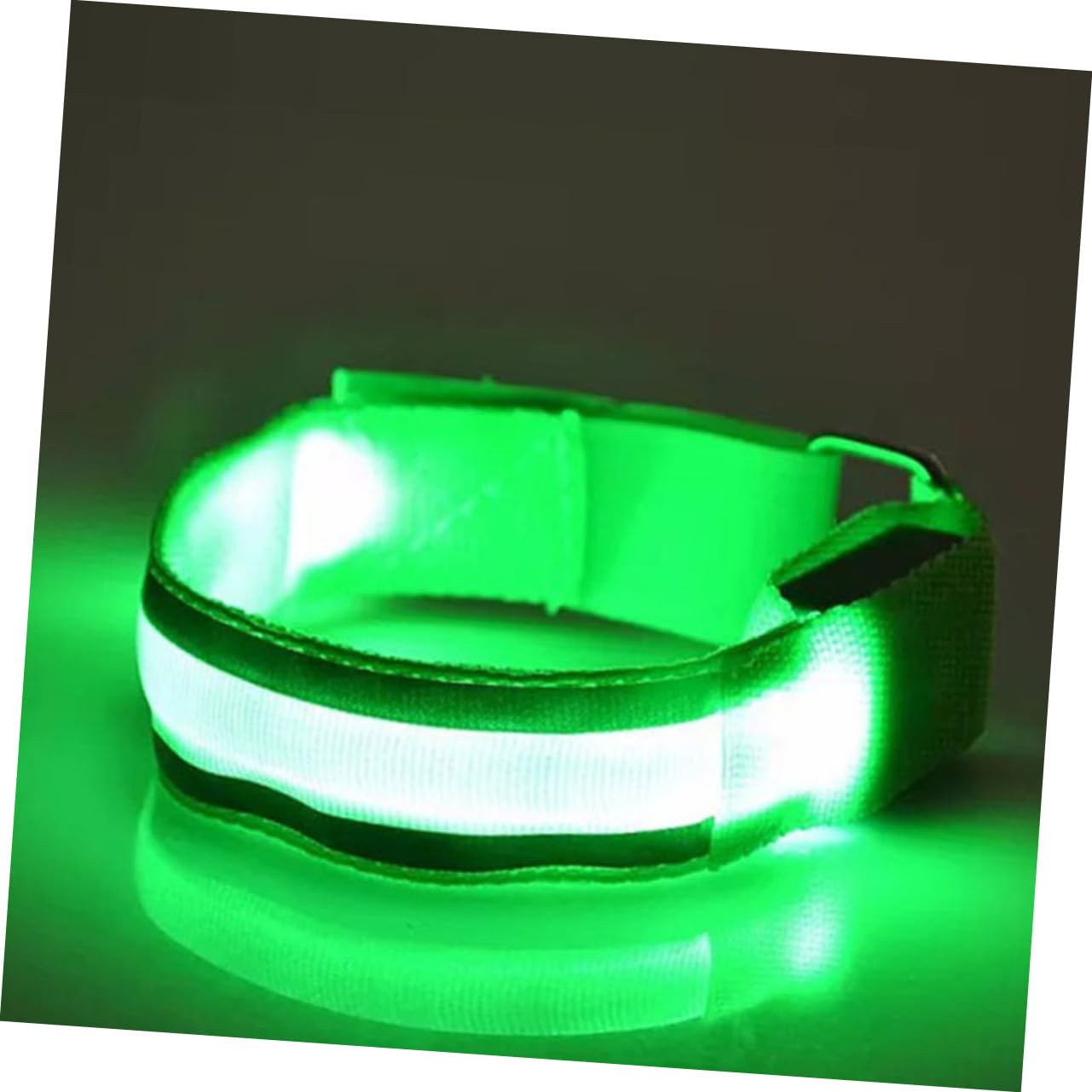 Milisten Brassard De Course À LED Et Réfléchissant en Nylon Et Tissu Réfléchissant