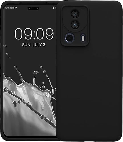 Miniatura 5 de kwmobile Funda compatible con Xiaomi 13 Lite 5G - Funda delgada de silicona TPU para teléfono - Acabado suave al tacto - Negro