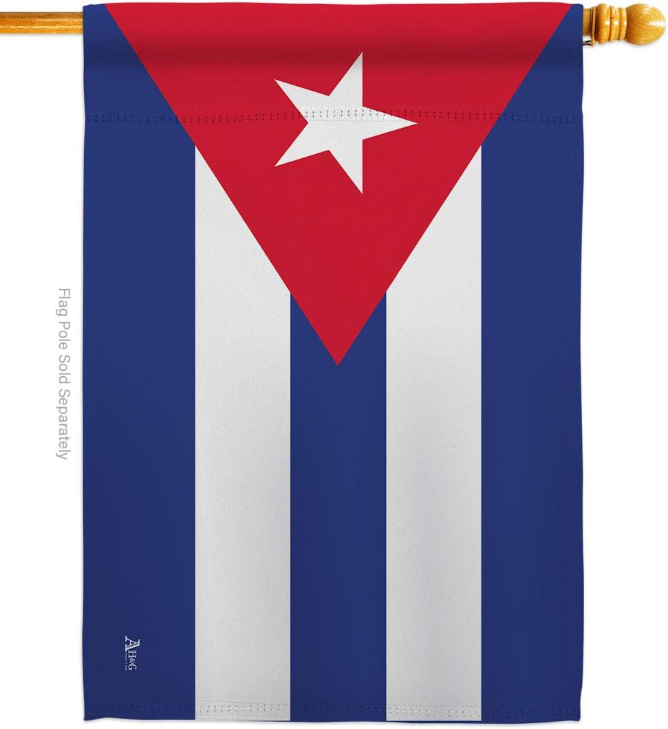 Cuba House Flag - Regional Nationality Nation International World Country Particular Area - Decoration Banner Small Garden Yard Gift Double-Sided Made in USA 28 X 40