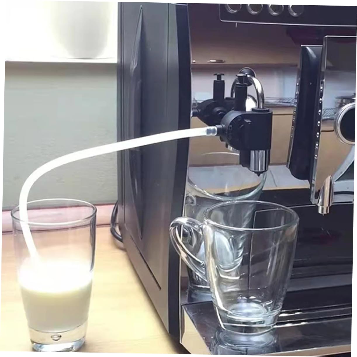 NUOBESTY 3 Set Set di tubi della macchina da caffè Kit accessori per caffè espresso spazzola tubolare tubo flessibile kit tubo prolunga distributore di sapone kit spazzole a tubo plastica