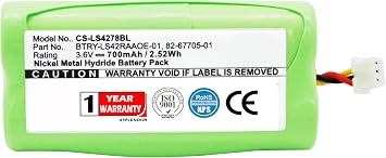Replacement Battery for Symbol DS6878 DS6878-SR LS4278 LS4278-M Part NO SYMBOL82-67705-01 BTRY-LS42RAAOE-01