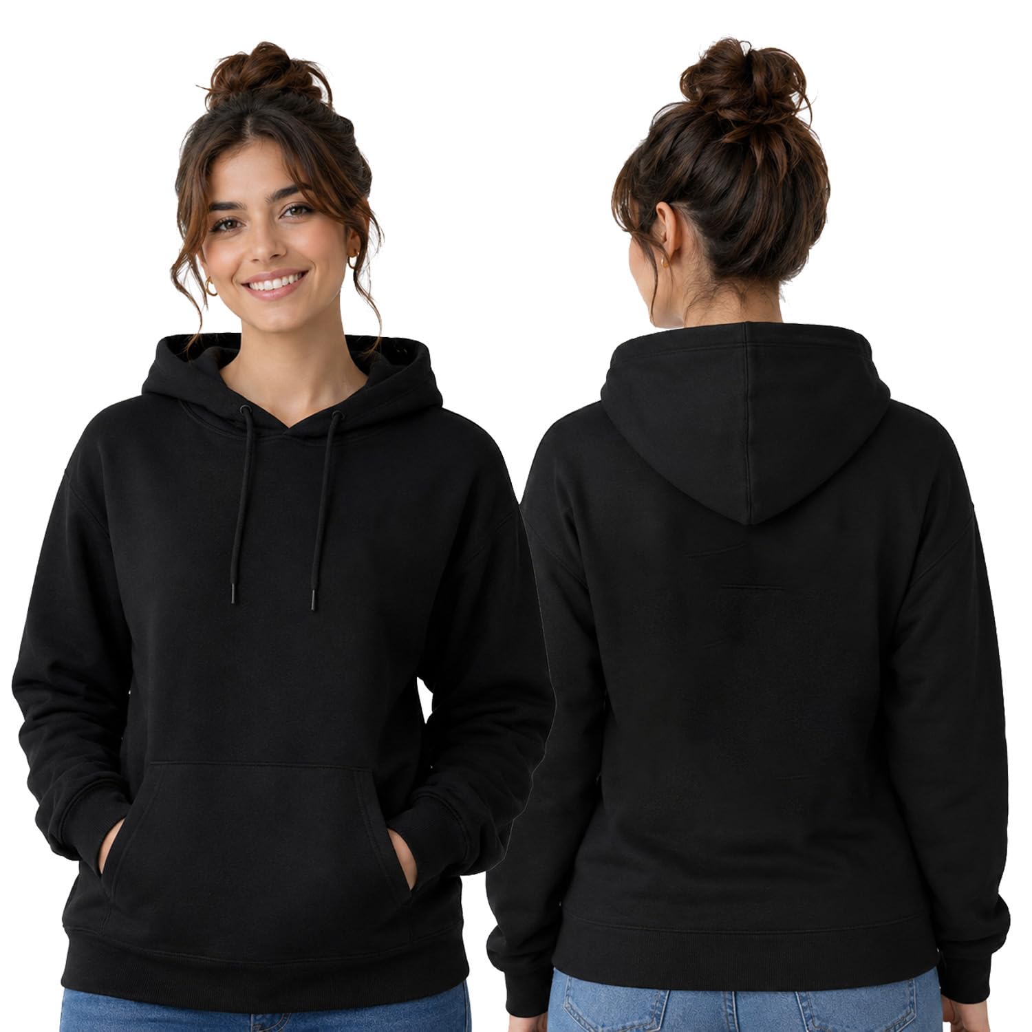 bestypop Women's Plain Hoodie-picture-17