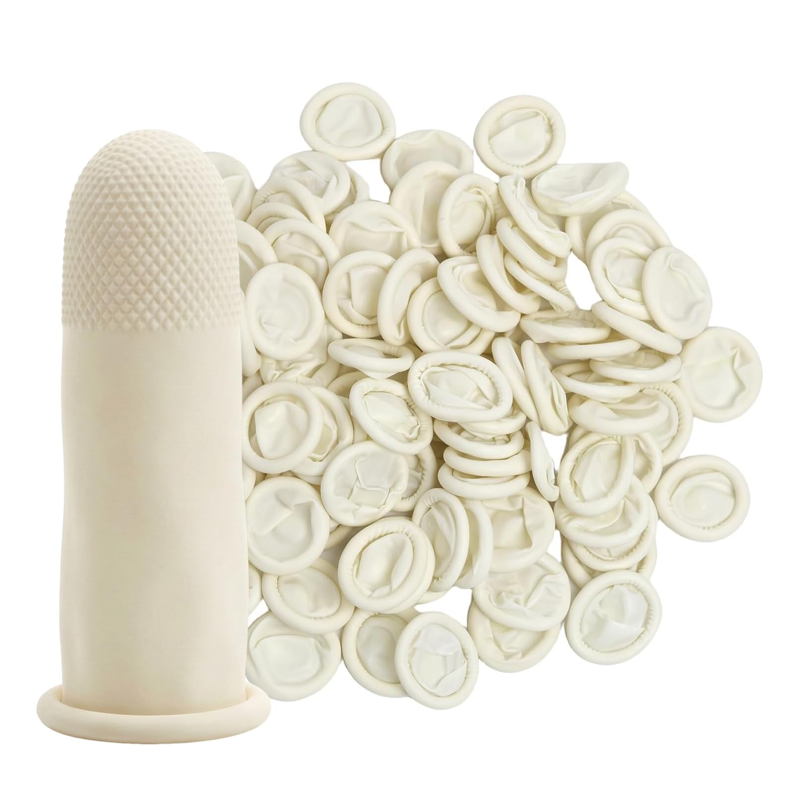Doigtier Medical, 100 pièces Protection Doigt Blessé, Doigtier Silicone pour Doigt, Doigtier Silicone, Doigtier, Protégez le bout de vos doigts, Convient pour le nail art et les loisirs créatifs