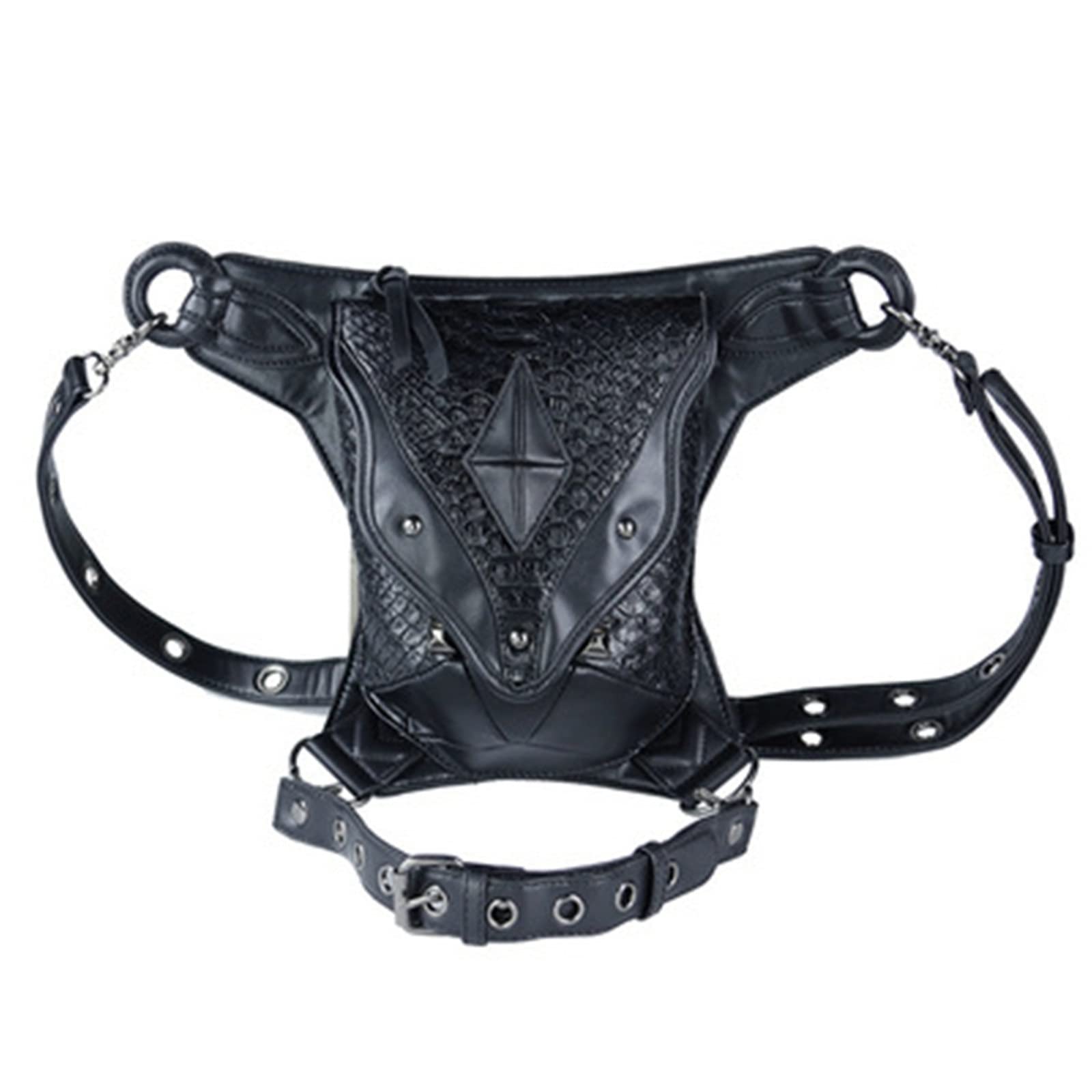 Marsupi Steampunk Borsa da gamba diagonale con una spalla gotica da uomo e da donna Borsa da gamba Borsa da locomotiva Borsa punk