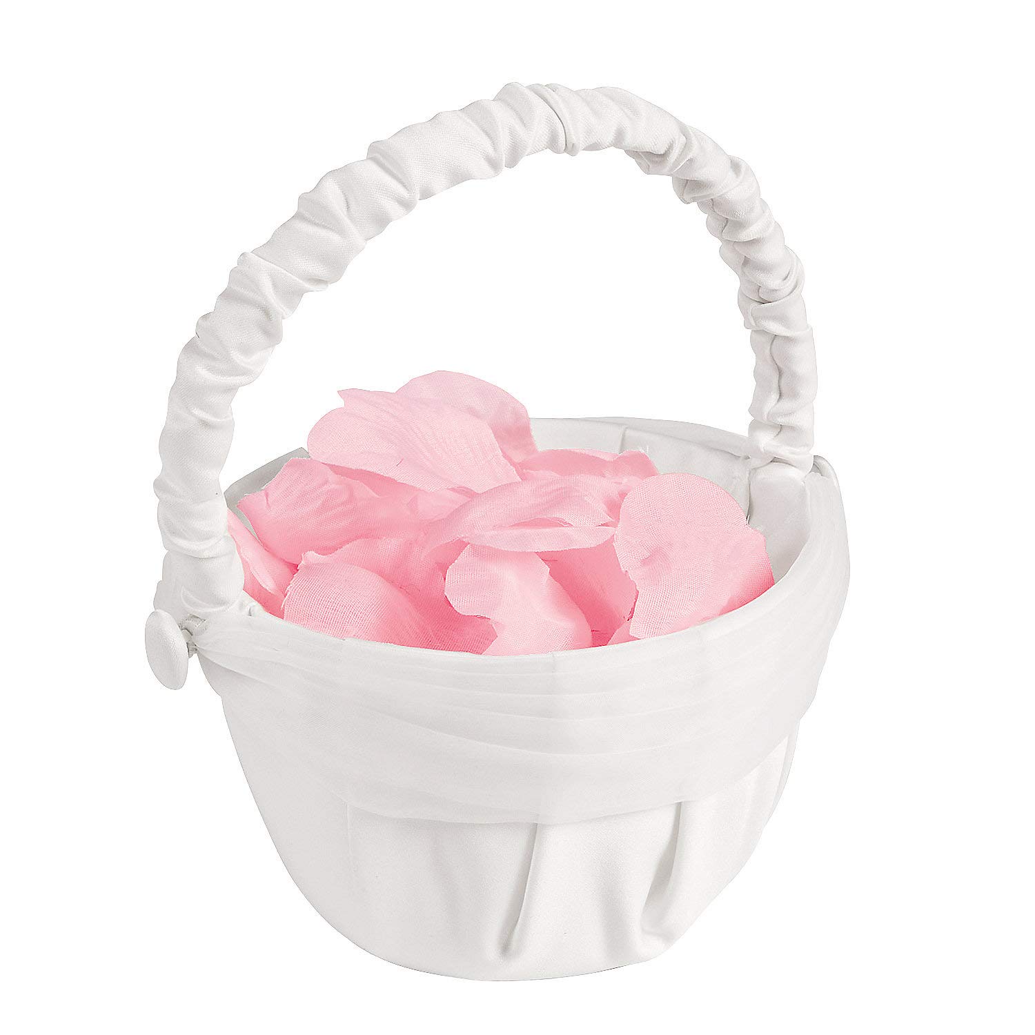 Fun Express Artificial Rose Petals (200 Pieces) Perfect for Wedding Decor, Flower Girls, Party and More (Pink)