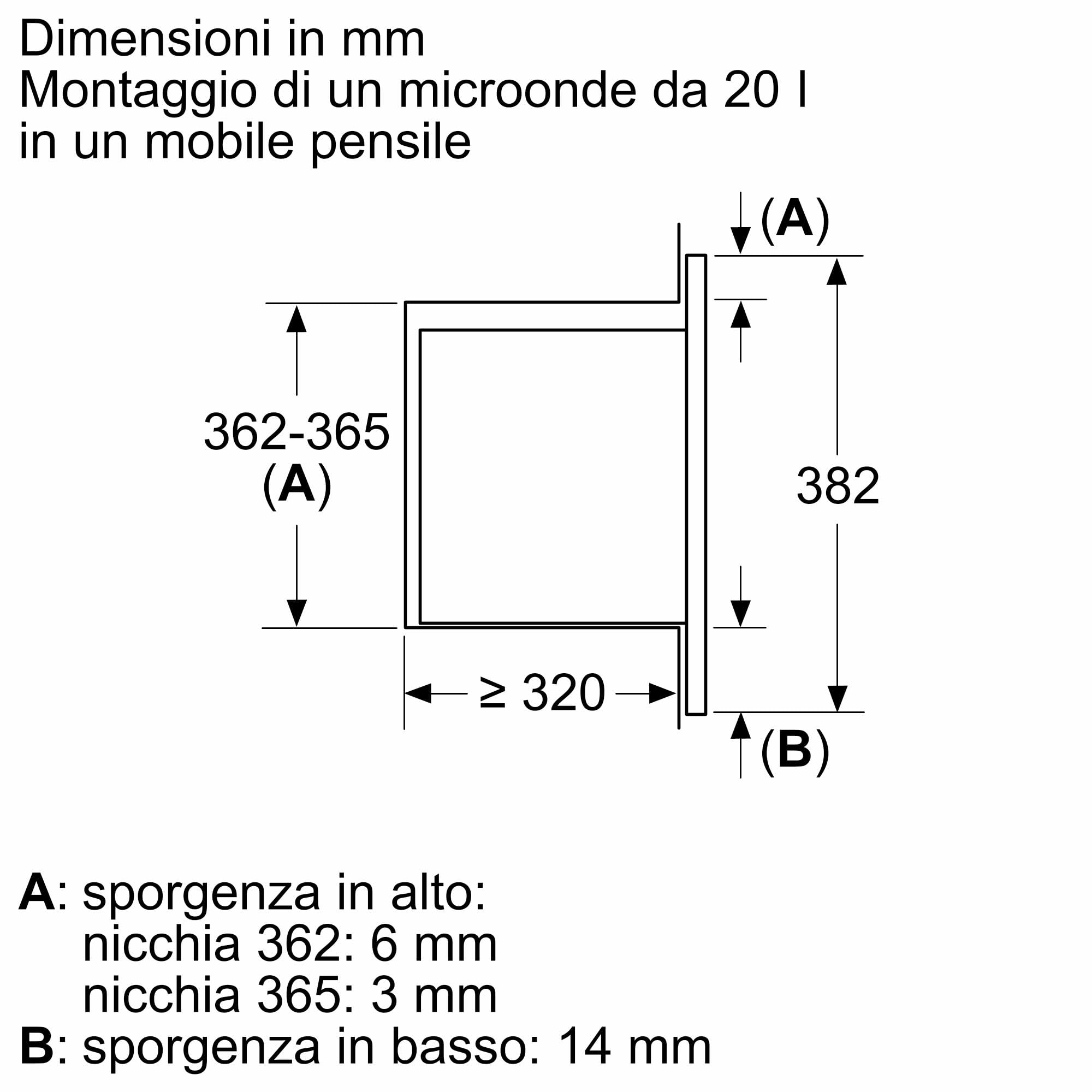 Serie 2, Microonde da incasso, Con display digitale, Illuminazione LED, Sistema automatico di pulizia, Nero