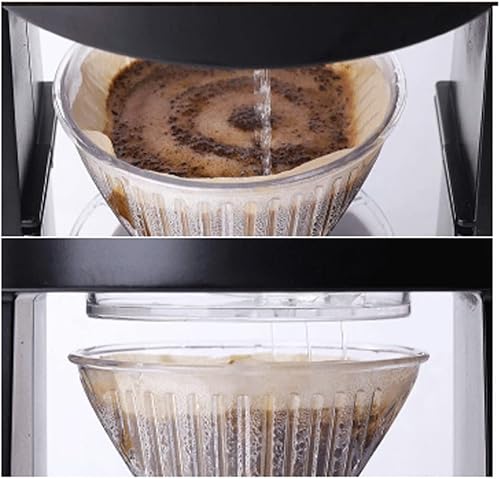 Miniatura 6 de JITEM Cafetera Gotero de vidrio Cafetera Manual para el hogar Café de goteo elaborado a mano con filtro Cafetera de mesa para café o té