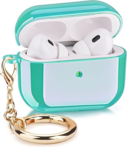 VISOOM Funda para Airpods Pro de 2ª generación – Airpods Pro 2 fundas con cordón para mujer, funda protectora de policarbonato duro para iPod Pro 2,