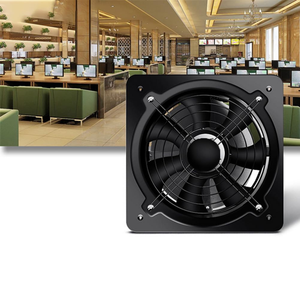 Extractor de ventilación de 4 pulgadas para montar en la pared, ventilador de aire de escape axial, ventilador de garaje