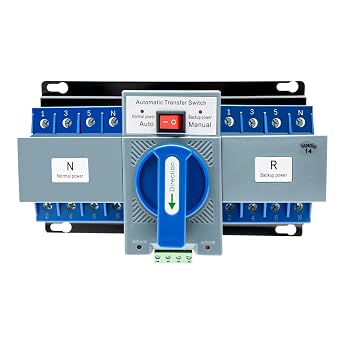 المزدوج الطاقة التلقائي نقل التبديل 63 A 2 P/4 P 110 V مولد التحول التبديل أداة الطاقة الإلكترونية قواطع دوائر تحكم 50 HZ/60 HZ 4 P/63 A الأزرق