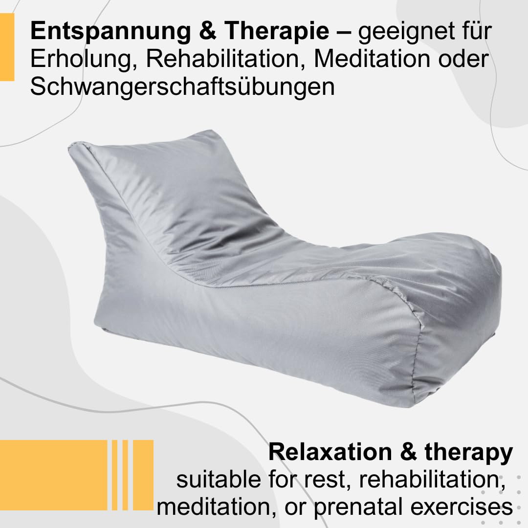 Canapé Pouf Poire 60x70x125cm - Pouf Geant XXL avec Remplissage - Exterieur et Impermeable - Bean Bag pour Chambre et Salon - Lounge Sofa pour Chambre Enfant