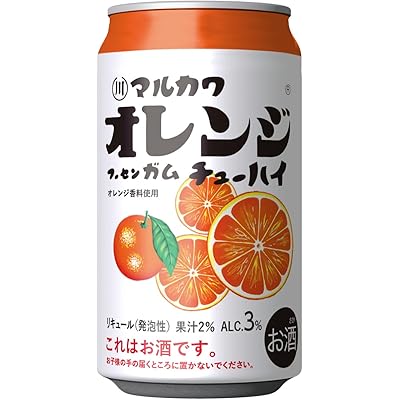 富永貿易　フーセンガムチューハイオレンジ[ チューハイ・カクテル 3度 日本 愛知県 350ml×24本 缶 ]
