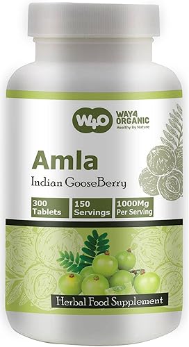Miniatura 2 de Cápsulas de extracto de fruta Amla (tabletas) - 300 píldoras, 150 porciones, 1000 mg, fruta de amalaki (paquete de 1)