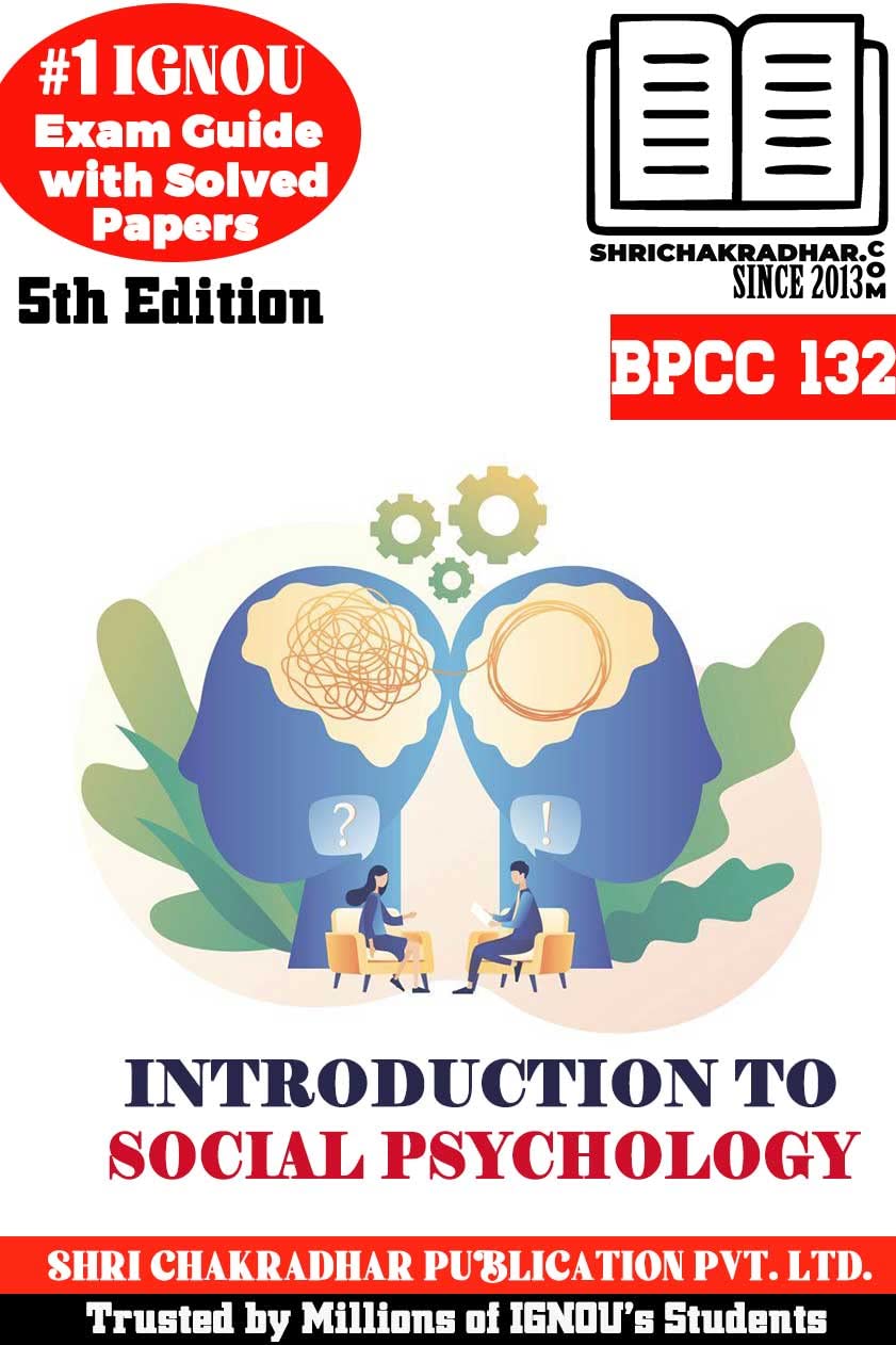 Buy IGNOU BPCC 132 Help Book Introduction to Social Psychology (5th ...