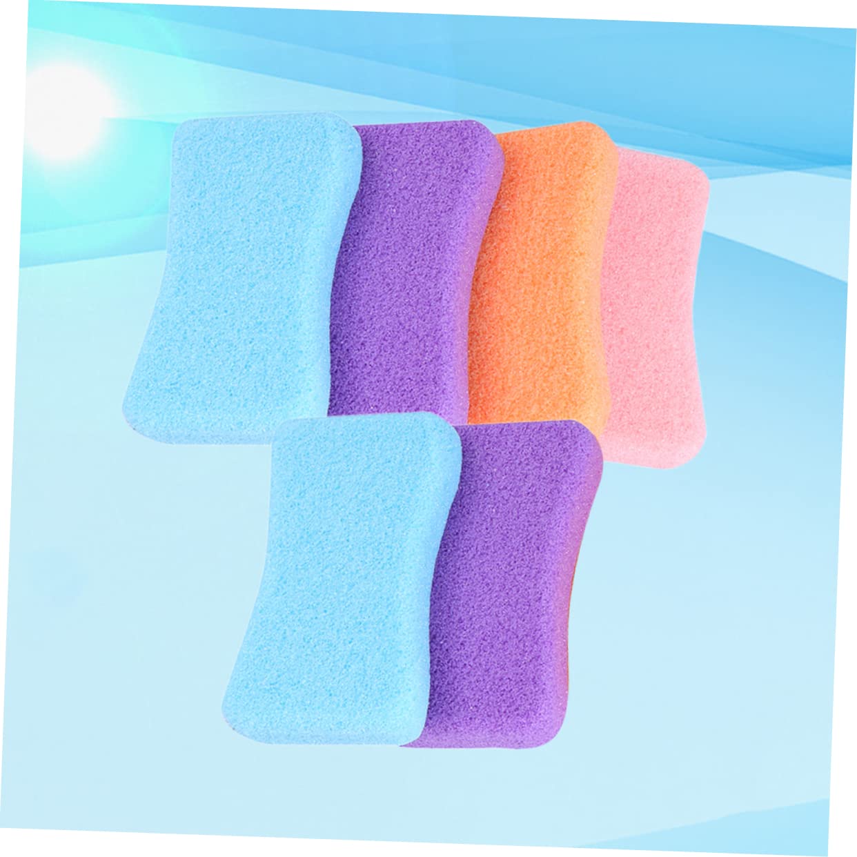 FRCOLOR 12piezas Exfoliating Rubbing Stone Para Pies Herramienta De Pedicura Para Eliminar Durezas y Piel Muerta Aleatorios