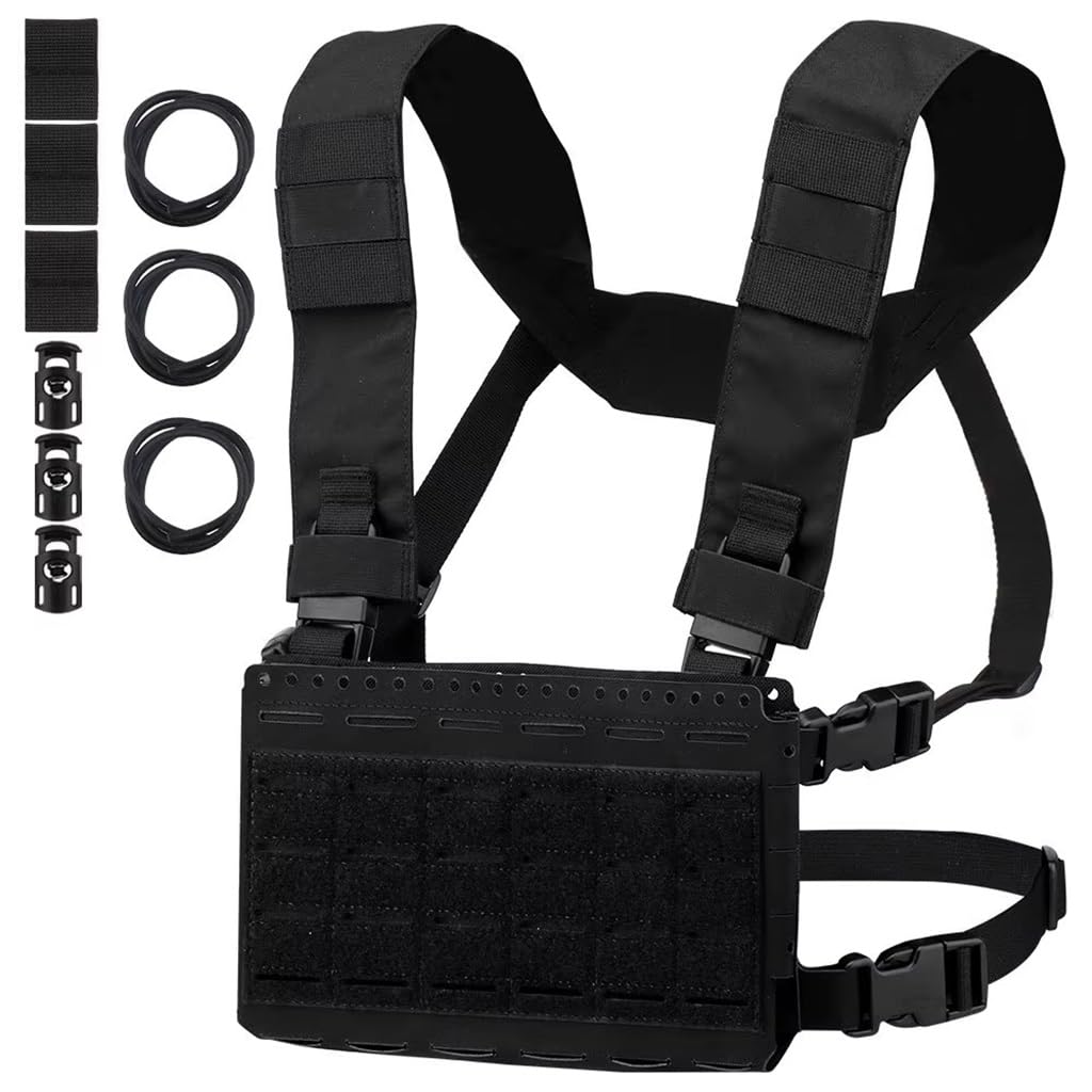 Sac poitrine tactique pour session airsoft et chasse en forêt