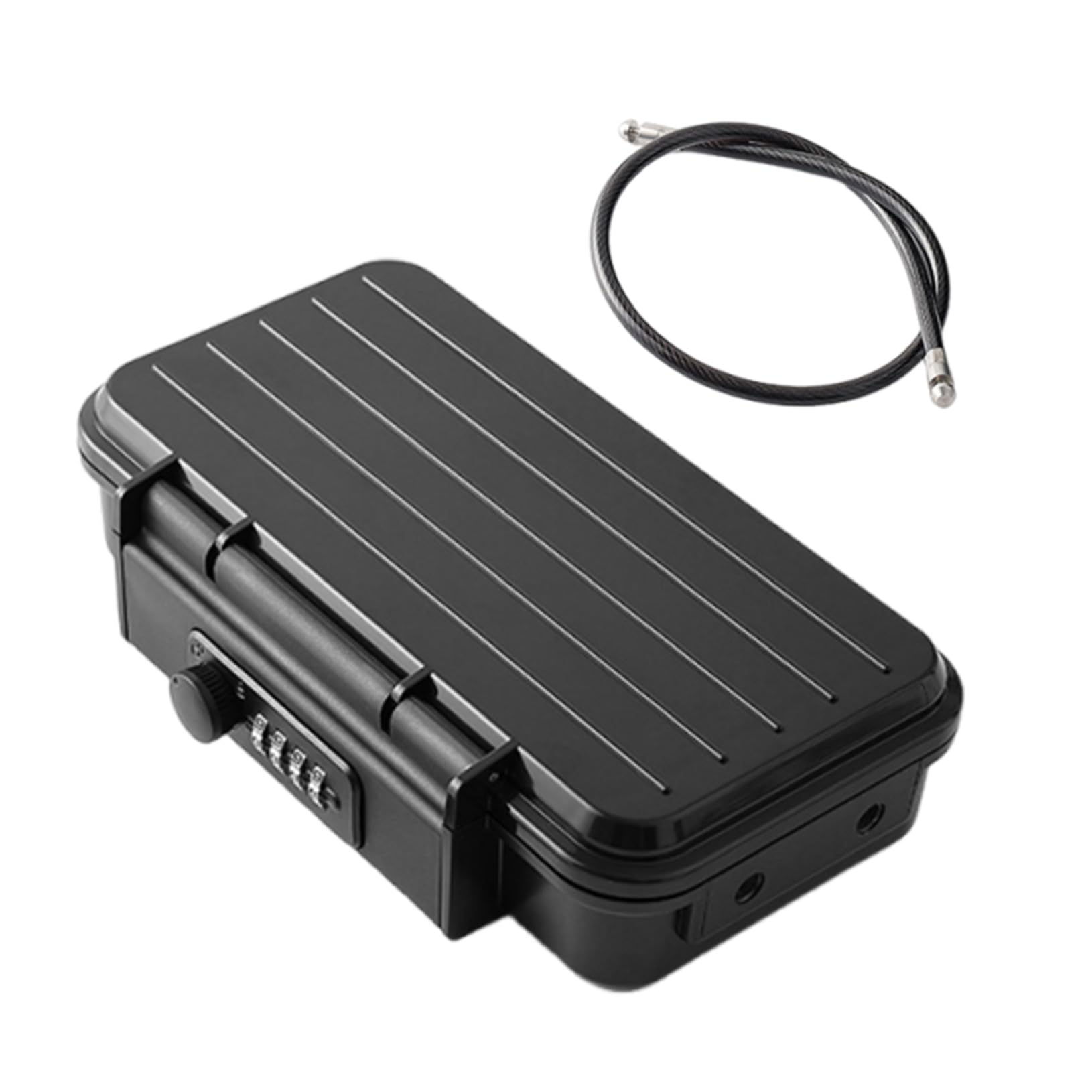 GALPADA Cassetta di Sicurezza Portatile Combinazione e Resistente alle Cadute per Spiaggia Viaggio Hotel Casa Ufficio e Auto Cavo Metallico per Sicurezza