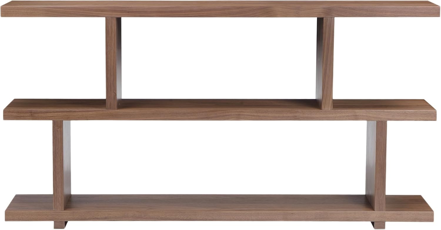 Mod Home Collection 63 by 32-Inch Miri Small Shelf, Walnut Veneer