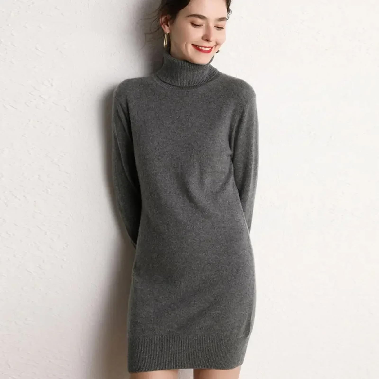 Maglione Felpe con Cappuccio Hoodies Pullover Sweatshirt Uomo Donna Abito Lungo per Donna Maglione S Nero