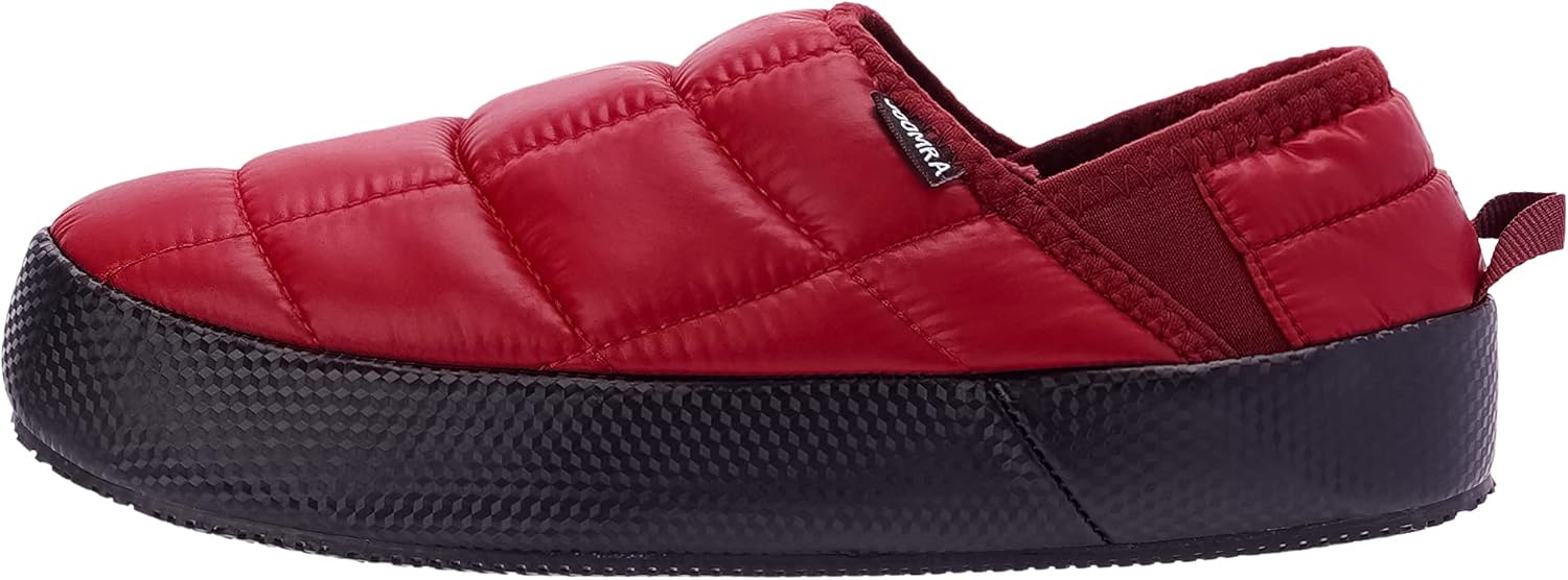  | Joomra Mens Traction Mules Slippers Supportive Warm Lined Shoes Moccasin Loafers | Elastic Collapsible Heel | Shoes