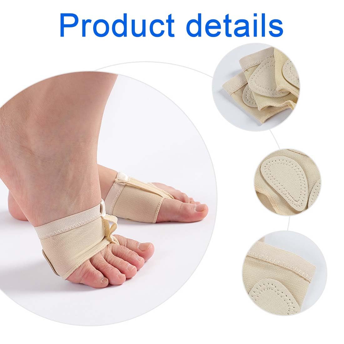 Almohadillas Anti-derrapante para danza 5 TALLAS NIÑOS Y ADULTOS protección pies ballet yoga gimnasia