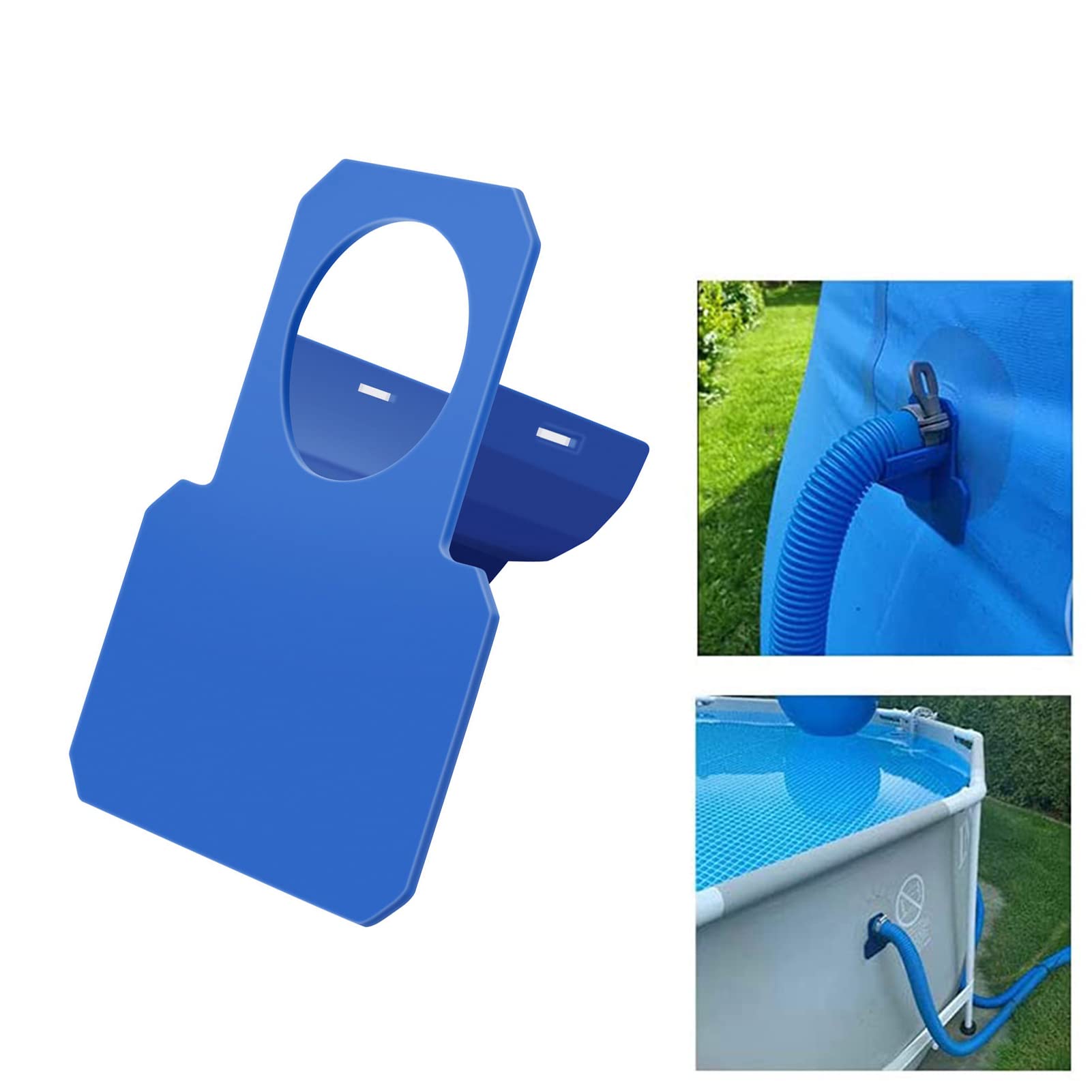 Supports de Tuyau de Piscine Anti-Perforation 30-37 mm Lot de 2 Bleus
