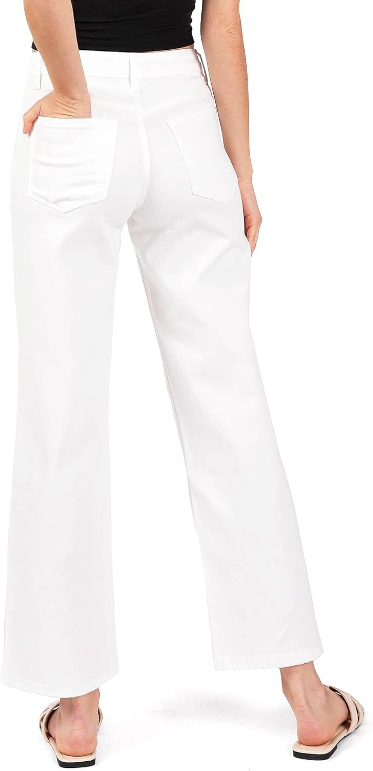 Zoe Wide Leg Cropped Jeans - Vervet